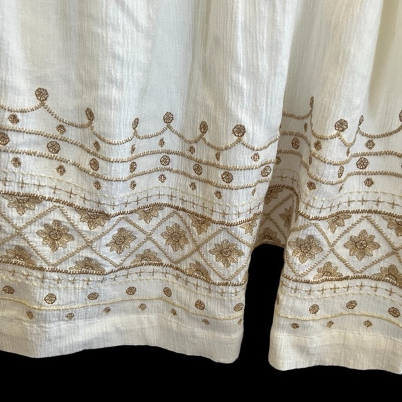 J Jill Embroidered Skirt with Pockets, Elastic Waist size Small Petite- NWT - Picture 3 of 7